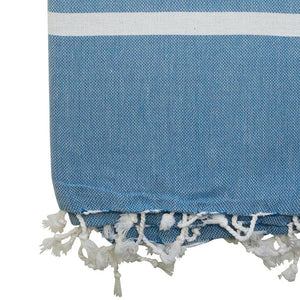 Hamam towel Mavi by Hamamista in the colour petrol blue