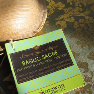 Ayurvedische Seife Heiliges Basilikum 100g von Karawan authentic