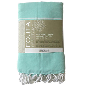 Hamamtuch Bio-Baumwolle Fouta Hammam Mint – Hamamista