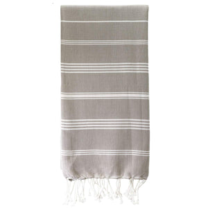 Hamamtuch Bio-Baumwolle Fouta Hammam von Karawan in der Farbe Taupe